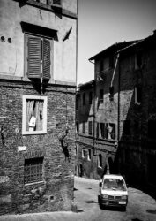 Photo Noir et Blanc Sienne Italie