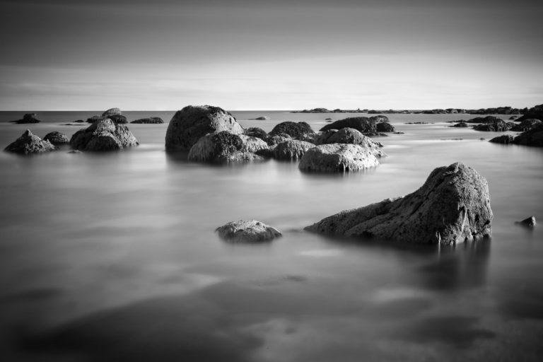Photo Noir et Blanc Bord de Mer Bretagne