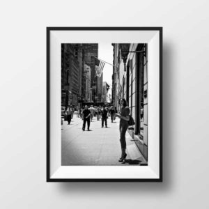 Photo New-York 5th Avenue Noir et Blanc