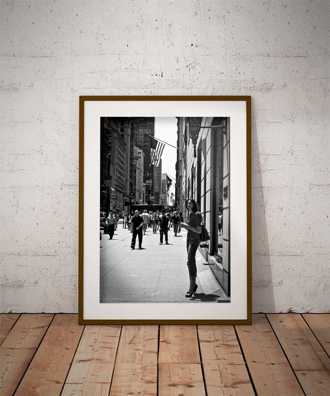 Photo New-York 5th Avenue Noir et Blanc