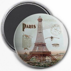 Magnet Tour Eiffel - Carte Postale Vintage