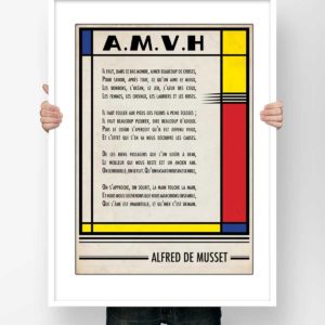 Alfred de Musset A.M.V.H Affiche