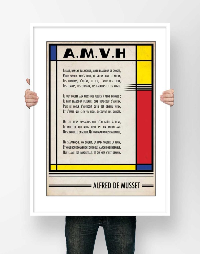 Alfred de Musset A.M.V.H Affiche