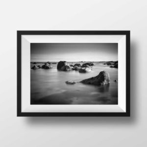 Photo Noir et Blanc Bord de Mer Bretagne