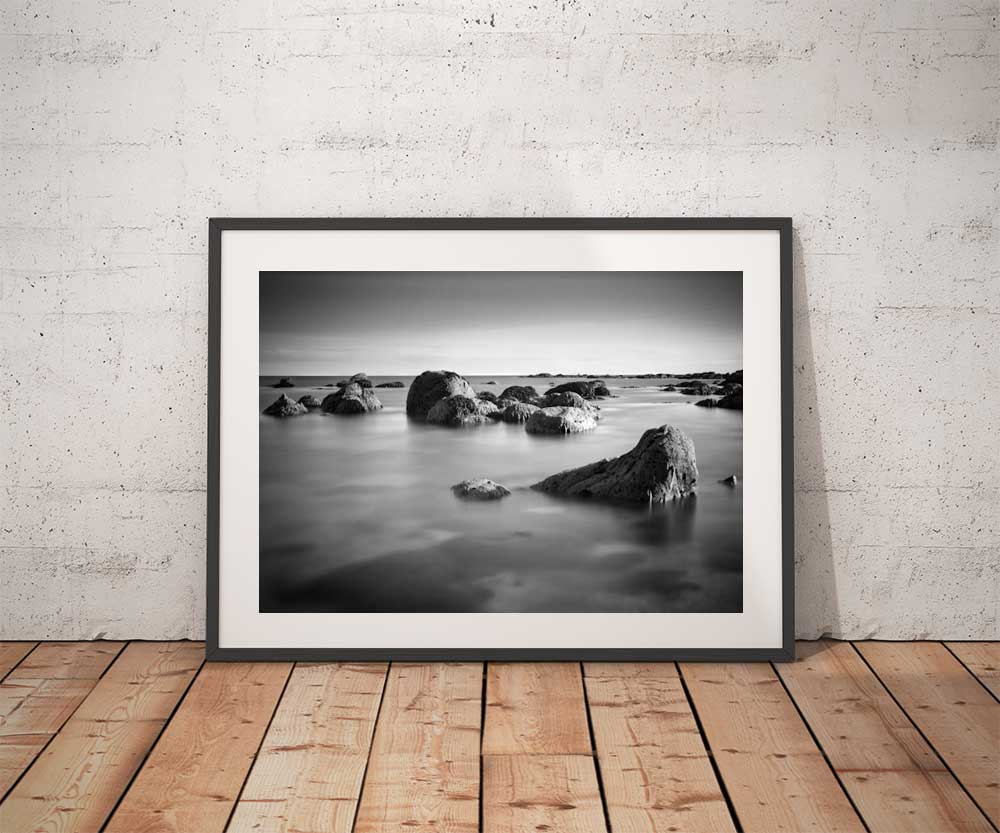 Photo Noir et Blanc Bord de Mer Bretagne