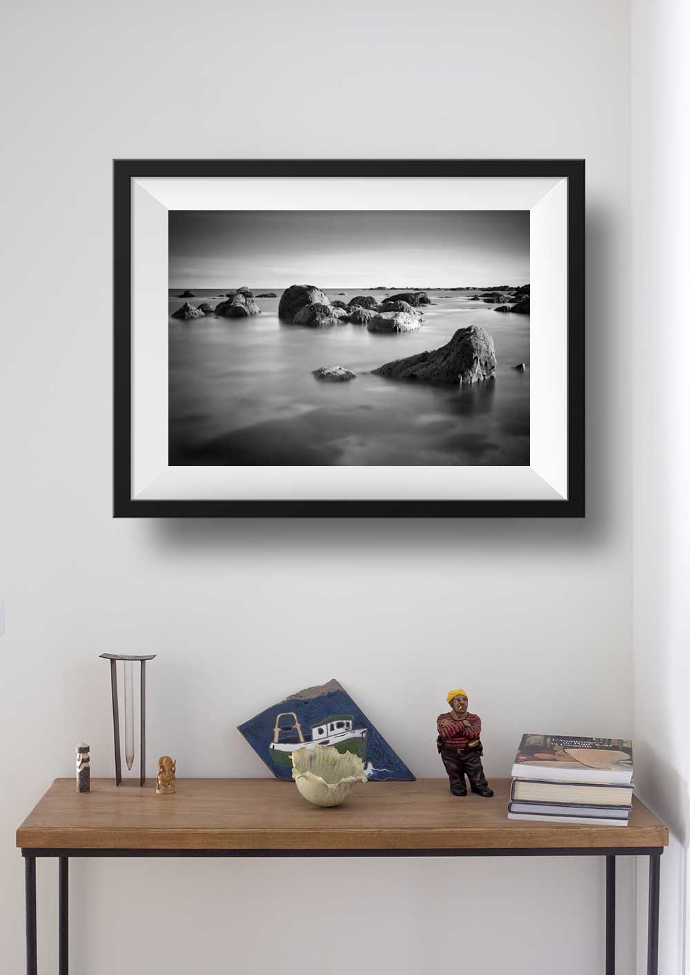 Photo Noir et Blanc Bord de Mer Bretagne