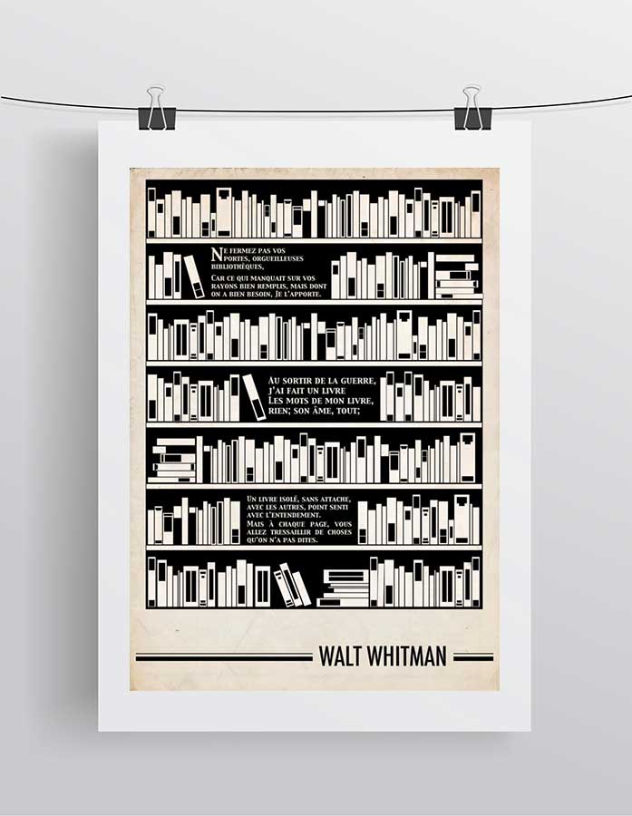 Affiche Poème Walt Whitman