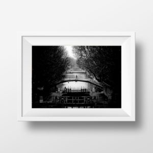 Canal Saint Martin Paris Photo Noir et Blanc