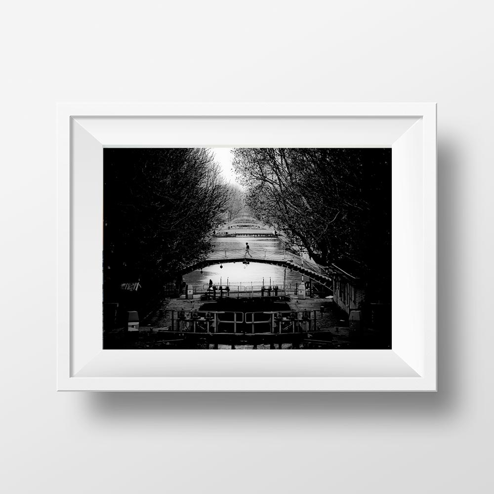 Canal Saint Martin Paris Photo Noir et Blanc