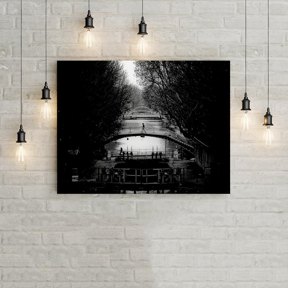 Canal Saint Martin Paris Photo Noir et Blanc
