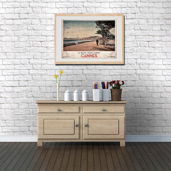 Photo Cannes Côte d'Azur - Affiche Voyage Cannes La Croisette Provence – Image 2