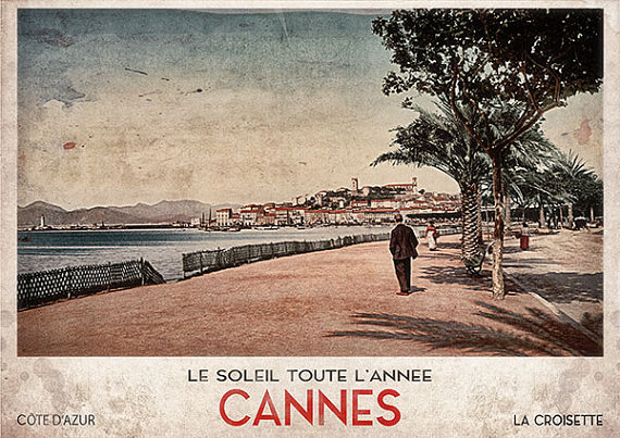 Photo Cannes Côte d'Azur - Affiche Voyage Cannes La Croisette Provence – Image 3
