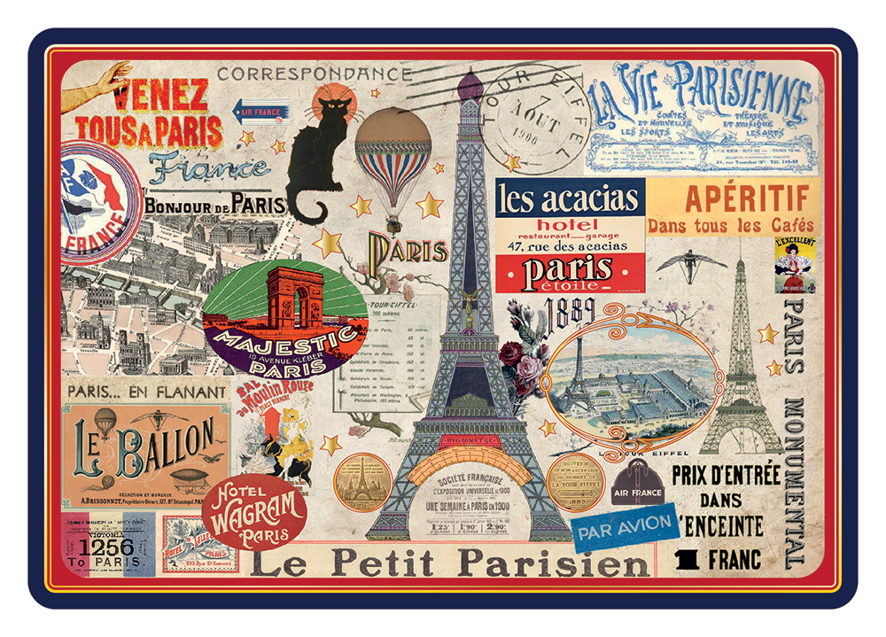 Lot de 10 Cartes Postales Paris Souvenir - Dorure à Chaud – Image 2