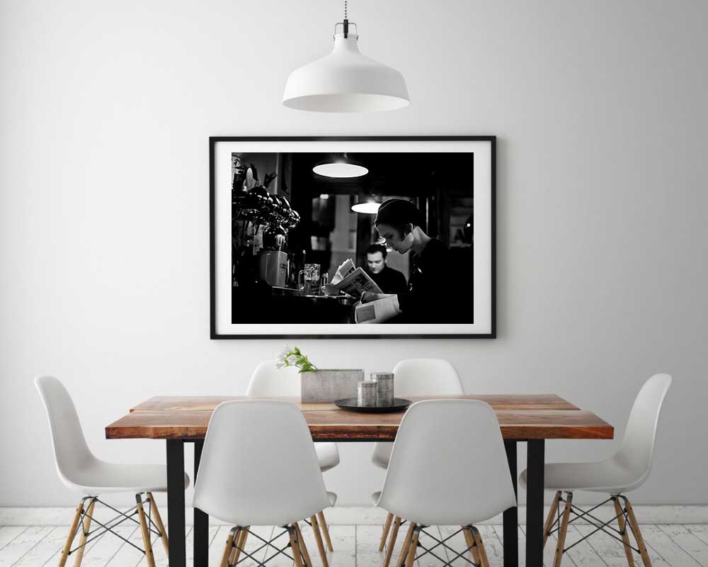 Café Bistrot Bar Canal Saint Martin Photo Noir et Blanc