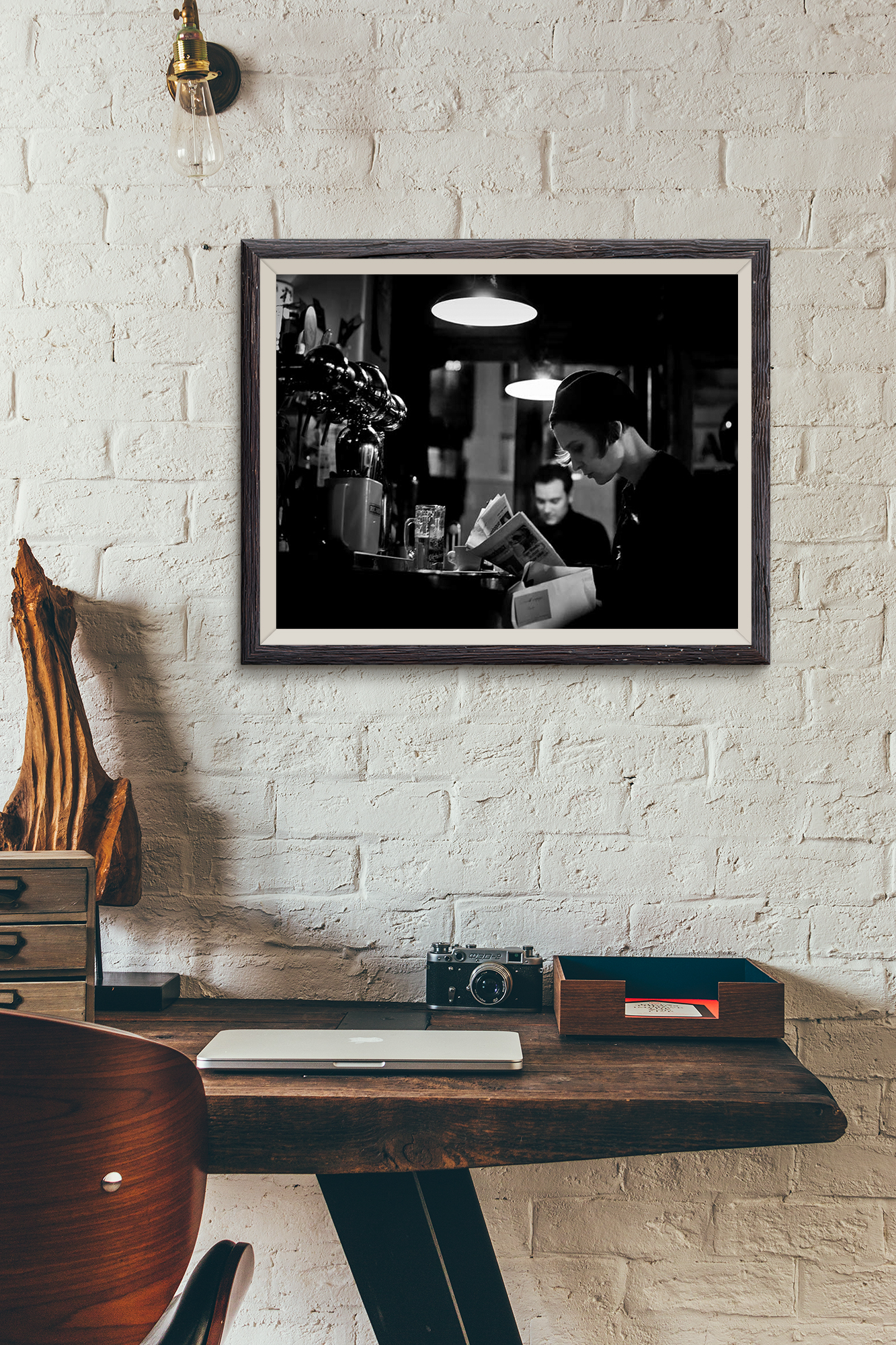Café Bistrot Bar Canal Saint Martin Photo Noir et Blanc