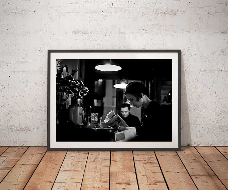 Café Bistrot Bar Canal Saint Martin Photo Noir et Blanc