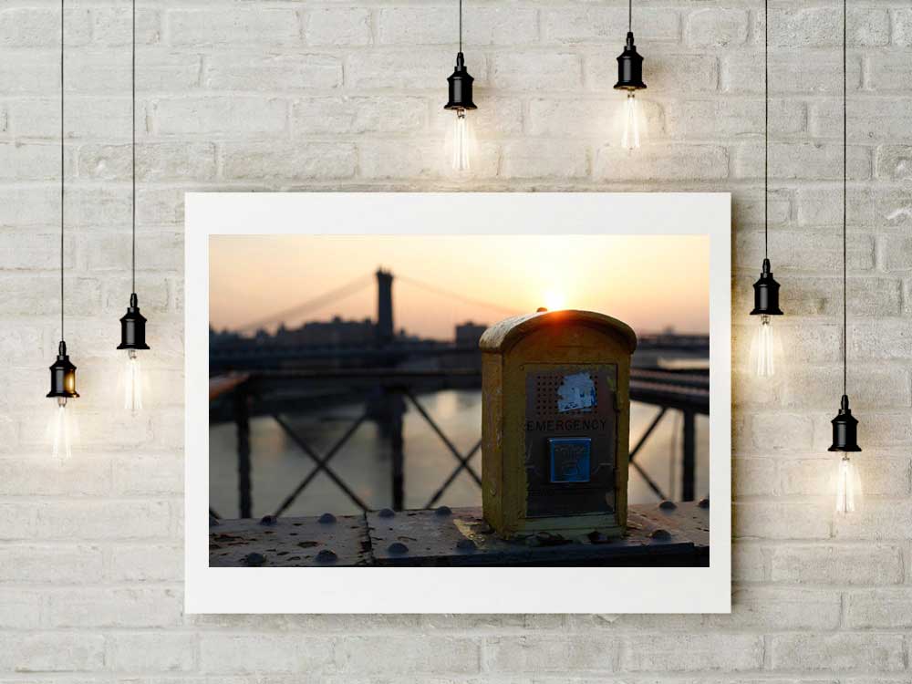 Tirage Photo Couleur – New-York – Brooklyn Bridge Manhattan Lever de Soleil en Couleur – Image 2