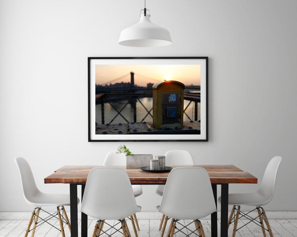 Tirage Photo Couleur – New-York – Brooklyn Bridge Manhattan Lever de Soleil en Couleur – Image 3