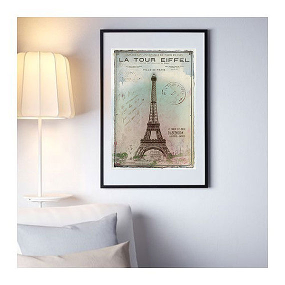 Affiche Tour Eiffel Paris Exposition Universelle 1900 Carte postale ancienne – Image 3