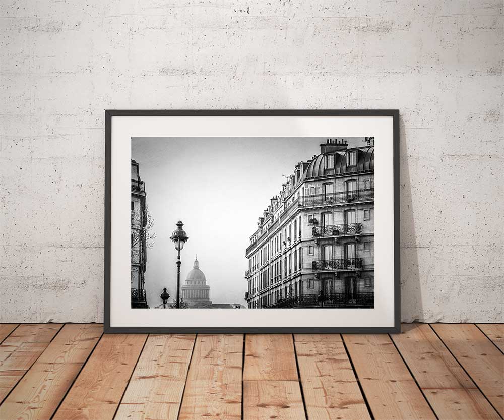 Photo Paris - Ile Saint Louis et le Panthéon Image en Noir et Blanc – Image 3