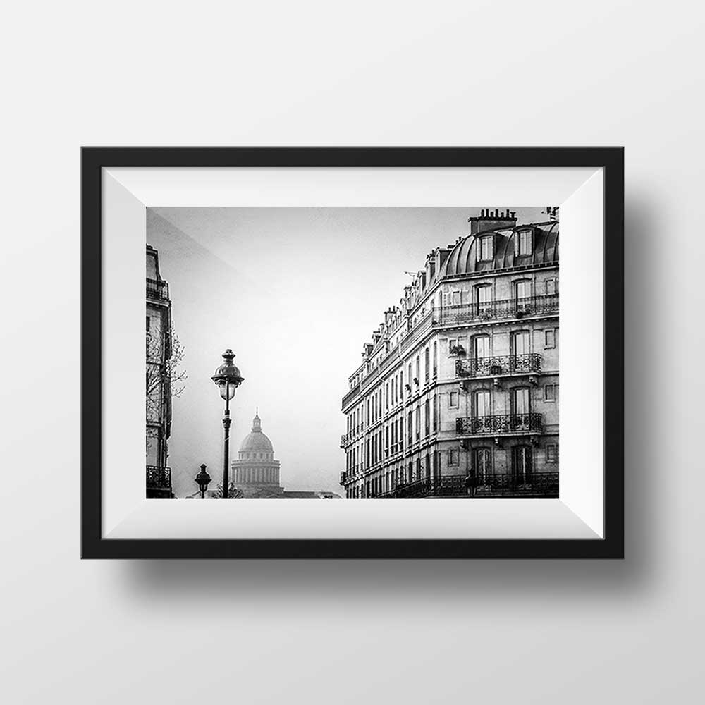 Photo Paris - Ile Saint Louis et le Panthéon Image en Noir et Blanc