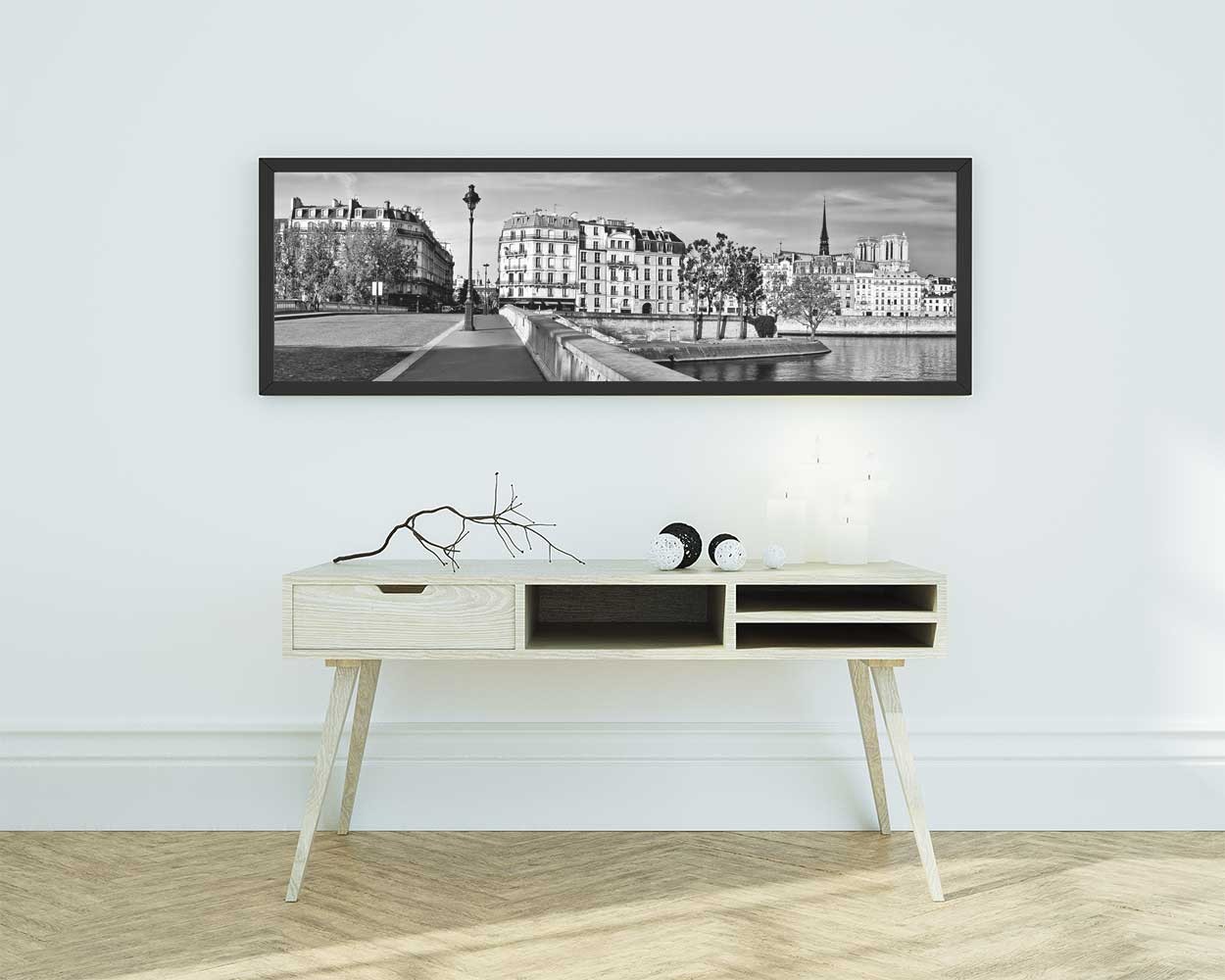 Photo Panoramique Paris – Ile Saint Louis Paris Notre Dame Image Noir et Blanc – Image 3