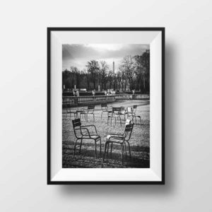 Photo Paris Jardin du Luxembourg et La Tour Eiffel