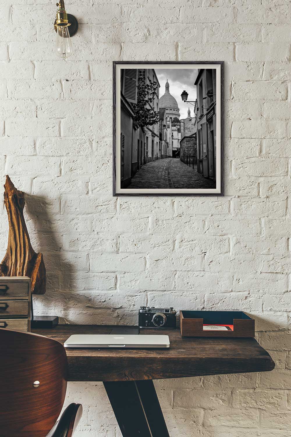 Photo de Paris – Montmartre et la Basilique du Sacré Coeur Image Noir et Blanc – Image 4