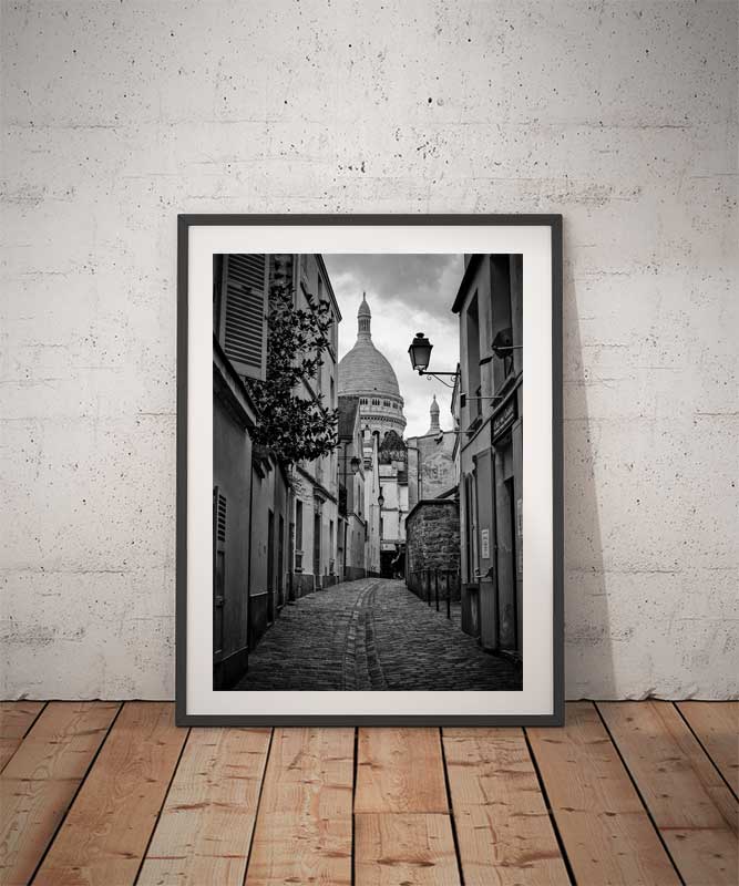 Photo de Paris – Montmartre et la Basilique du Sacré Coeur Image Noir et Blanc – Image 2
