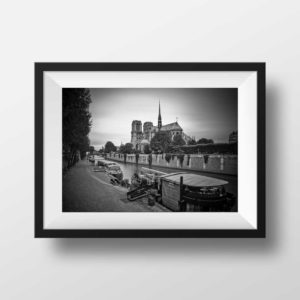 Notre Dame de Paris en Noir et Blanc