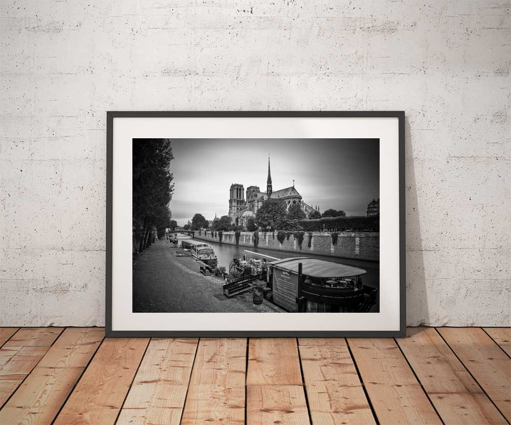 Notre Dame de Paris en Noir et Blanc
