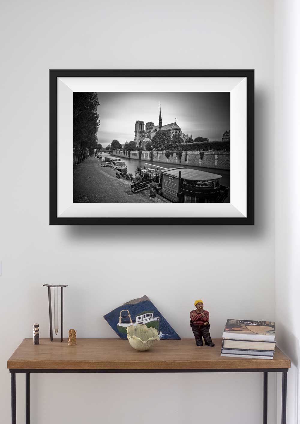 Notre Dame de Paris en Noir et Blanc