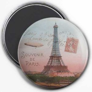 Magnet Souvenir de Paris – Tour Eiffel vintage