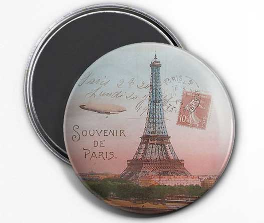 Magnet Souvenir de Paris – Tour Eiffel vintage