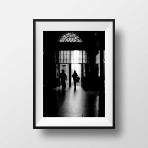 Photo Paris Passage Choiseul en Noir et Blanc