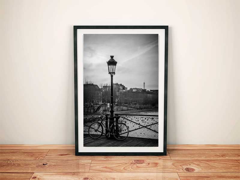 Photo noir et blanc paris pont des arts
