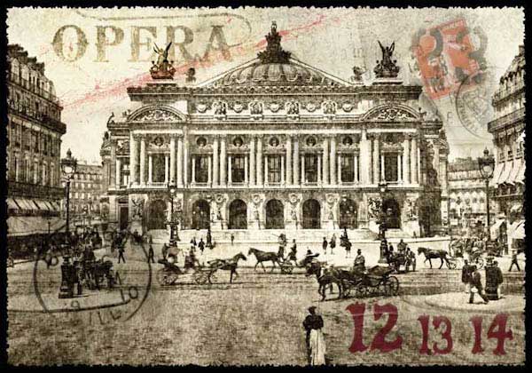 Cartes Postales Paris vintage - Opéra Garnier