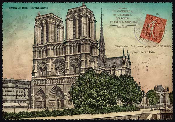 Cartes Postales Paris vintage - Notre Dame de Paris