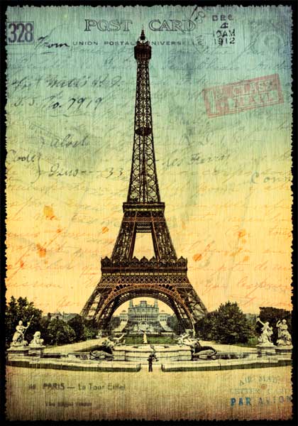 Cartes Postales Paris vintage - Tour Eiffel
