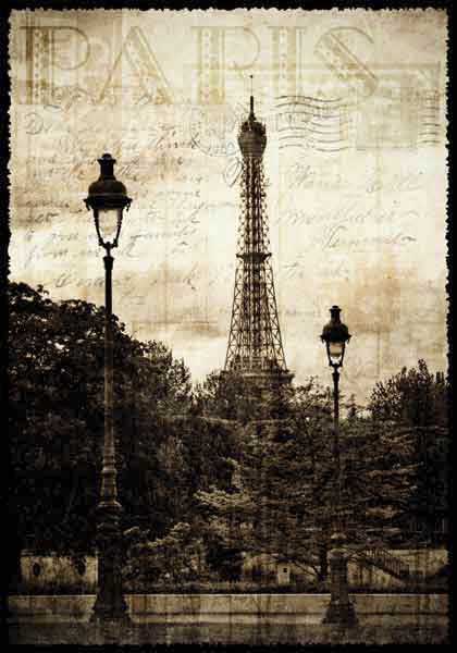 Cartes Postales Paris vintage - Tour Eiffel