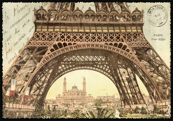 Cartes Postales Paris vintage - Tour Eiffel