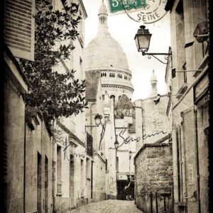 Cartes Postales Paris vintage -Montmartre et le Sacré Coeur