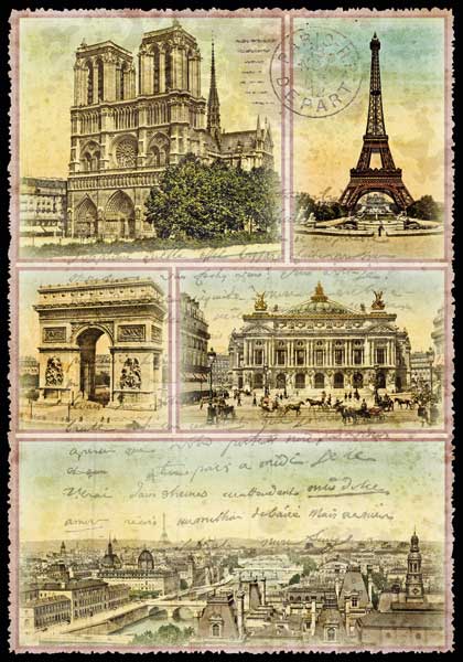 Cartes Postales Paris vintage - Multivues