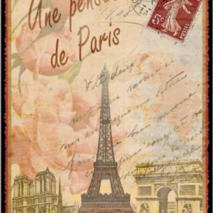 Cartes Postales Paris vintage - Une Pensée de Paris