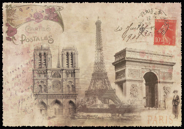 Cartes Postales Paris vintage - Multivues