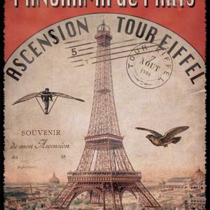 Cartes Postales Paris vintage - Ascension de la Tour Eiffel