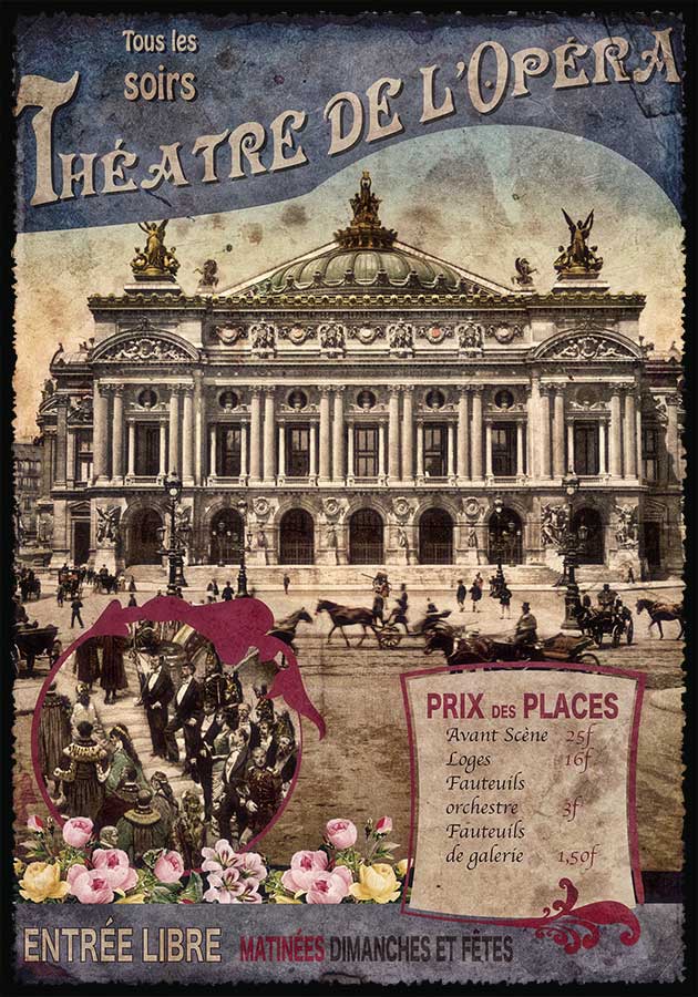 Cartes Postales Paris vintage - Opéra Garnier