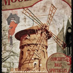Cartes Postales Paris vintage - Moulin rouge