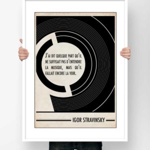 Affiche Citation Igor Stravinsky