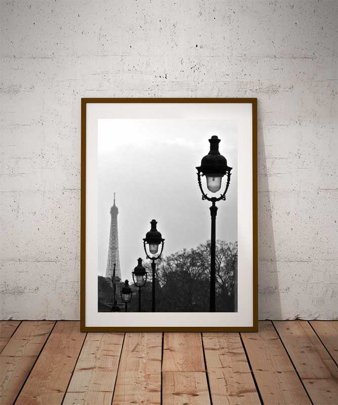 Photo Paris - La Tour Eiffel Image de Paris en Noir et Blanc